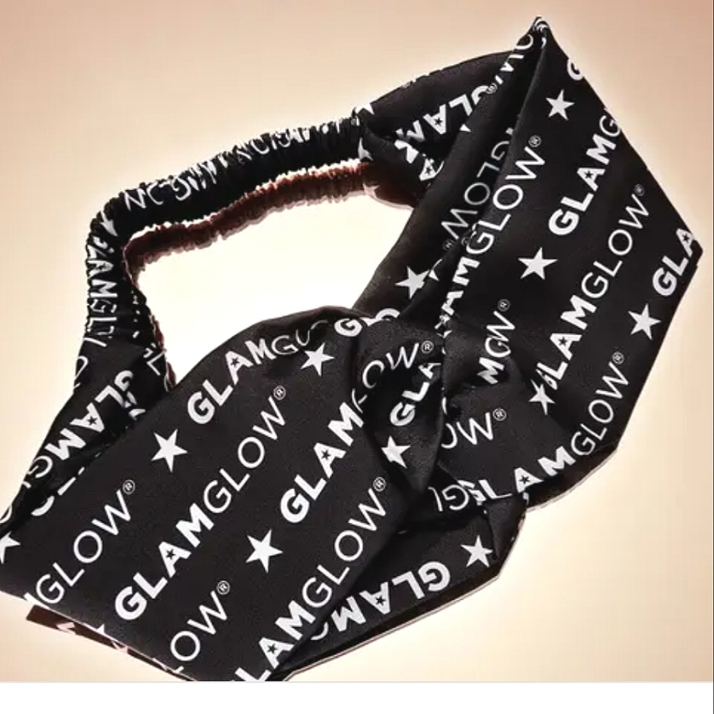 Glamglow Black Crisscross HeadBand Skincare Hairband